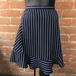 J Crew pinstripe skirt